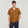 Mesh Shirt Openwork Mesh Shirt Camel