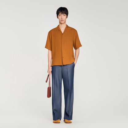 Requin Linen Mc Linen Shirt Whisky