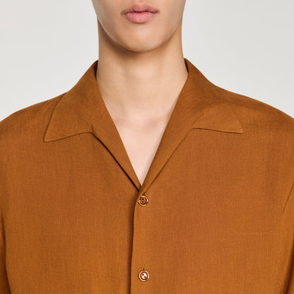 Requin Linen Mc Linen Shirt Whisky