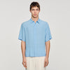 Catena Shirt Mc Link Print Loose-Fit Shirt SKY BLUE