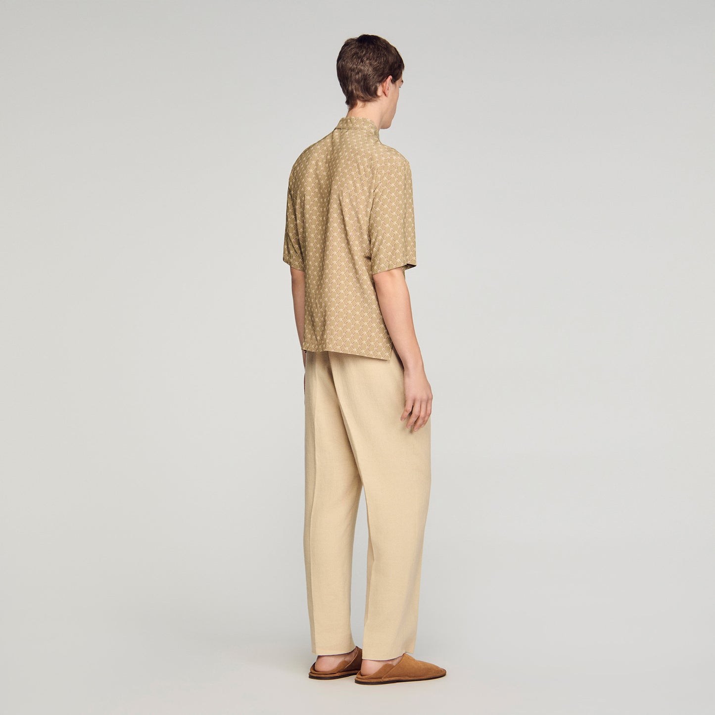 Catena Shirt Mc Link Print Loose-Fit Shirt Lime