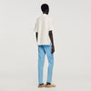 Jersey Cross Shirt Square Cross Cotton Jacquard Shirt White