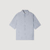 Jacquard Cross Shirt Mc Square Cross Loose-Fit Shirt Chambray