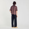 Jacquard Cross Shirt Mc Square Cross loose-fit shirt Chocolate