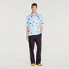 Velvet Flowers Mc  Shirt Sky Blue