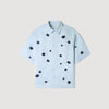 Velvet Flowers Mc  Shirt Sky Blue