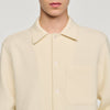 Chemise New Coast Textured Shark Collar Shirt Ecru