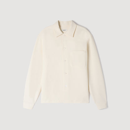 Chemise New Coast Textured Shark Collar Shirt Ecru