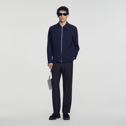 Joker Zip Shirt  Shirt Navy Blue