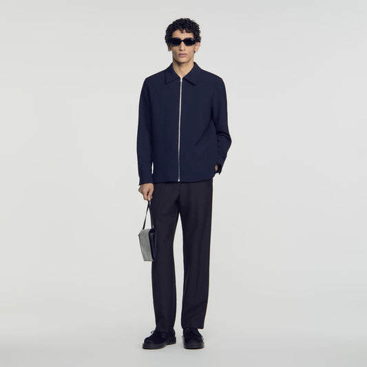 Joker Zip Shirt  Shirt Navy Blue