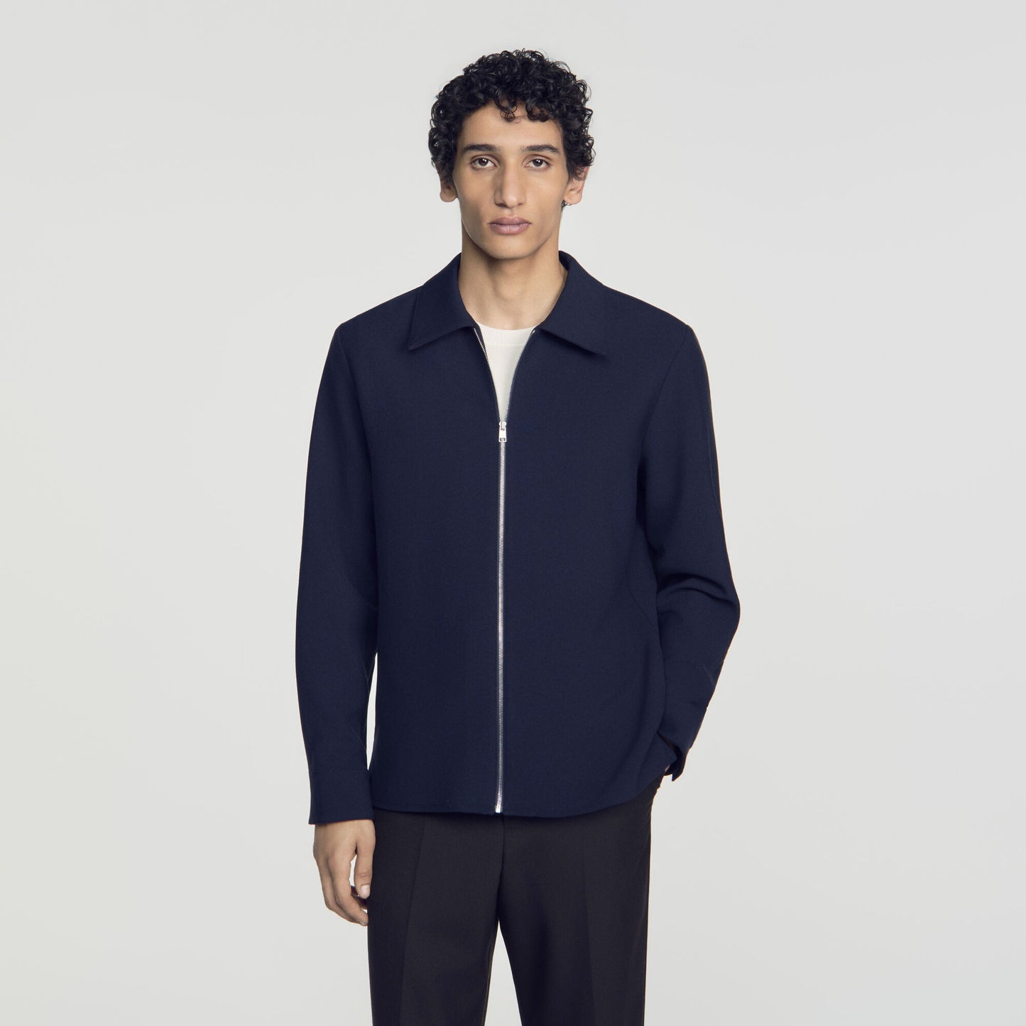 Joker Zip Shirt  Shirt Navy Blue
