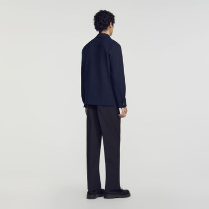 Joker Zip Shirt  Shirt Navy Blue