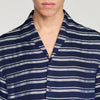 Stripy Shirt Mc Striped boat neck shirt Navy Blue