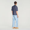 Stripy Shirt Mc Striped boat neck shirt Navy Blue