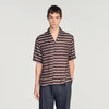 Stripy Shirt Mc Striped boat neck shirt Chocolate