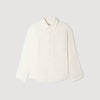 Crinkle Shirt Crinkled loose-fit shirt White
