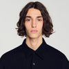 Crinkle Shirt Crinkled loose-fit shirt Black
