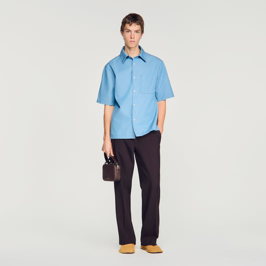 Oversize Bleached Shirt Loose-fit faded shirt Chambray