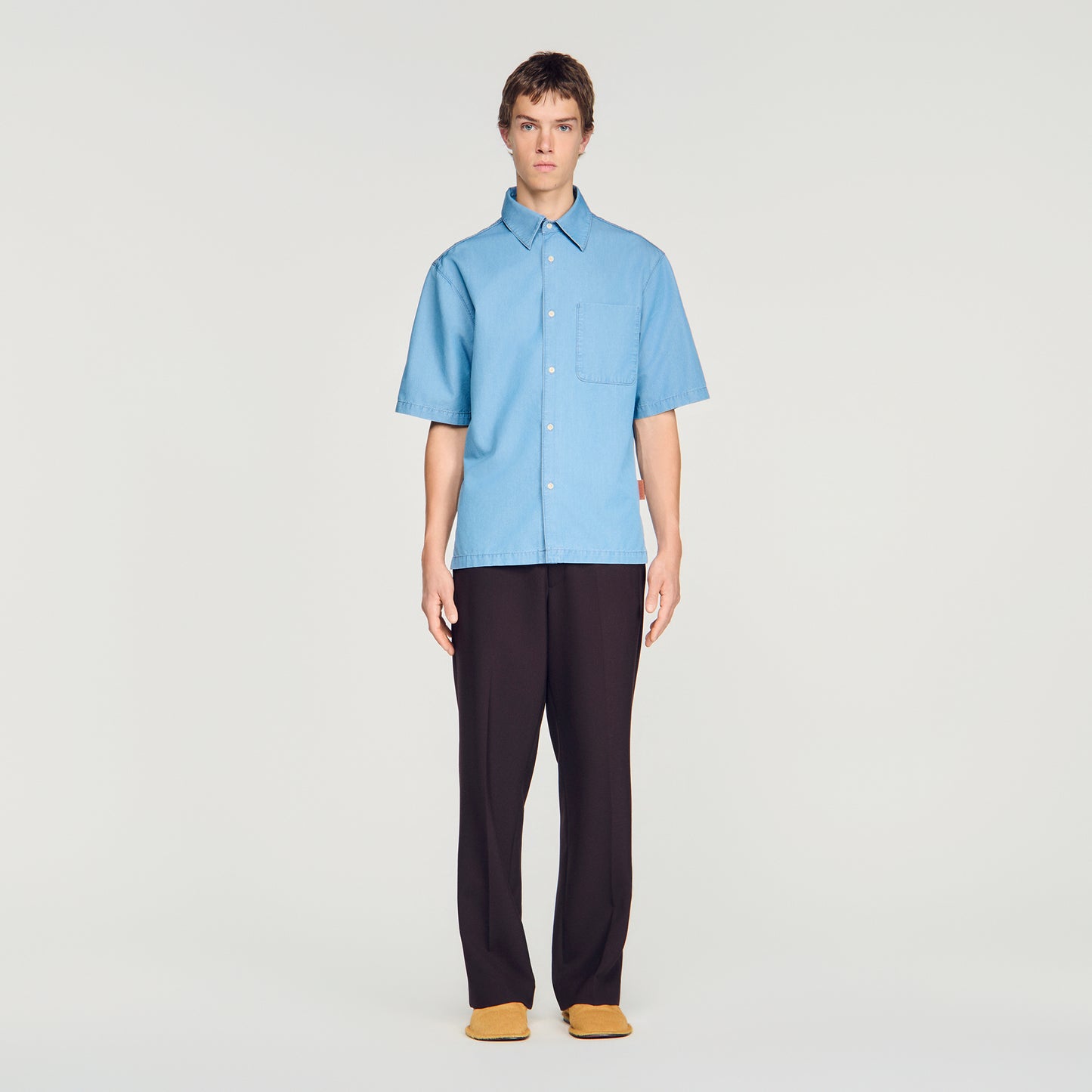 Oversize Bleached Shirt Loose-fit faded shirt Chambray