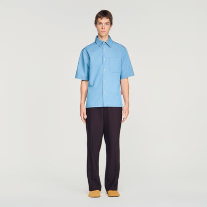 Oversize Bleached Shirt Loose-fit faded shirt Chambray