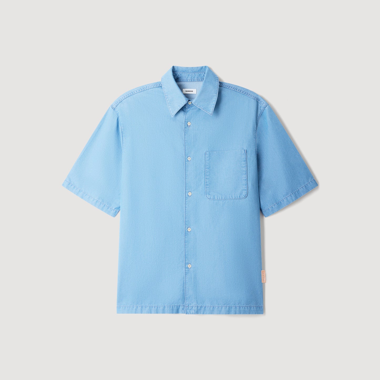 Oversize Bleached Shirt Loose-fit faded shirt Chambray