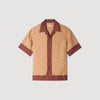 Micro Cross Mc Micro cross motif shirt Camel