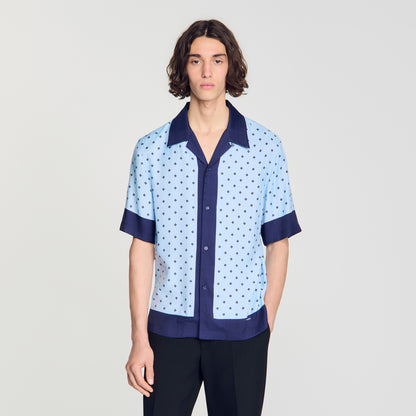 Micro Cross Mc Micro cross motif shirt Sky Blue