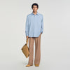Oversize Plain Shirt Oversized cotton shirt Blue Grey