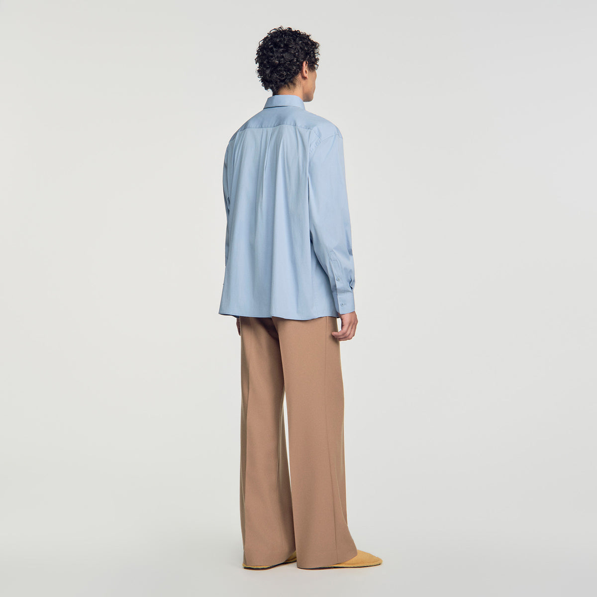 Oversize Plain Shirt Oversized cotton shirt Blue Grey