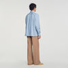 Oversize Plain Shirt Oversized cotton shirt Blue Grey
