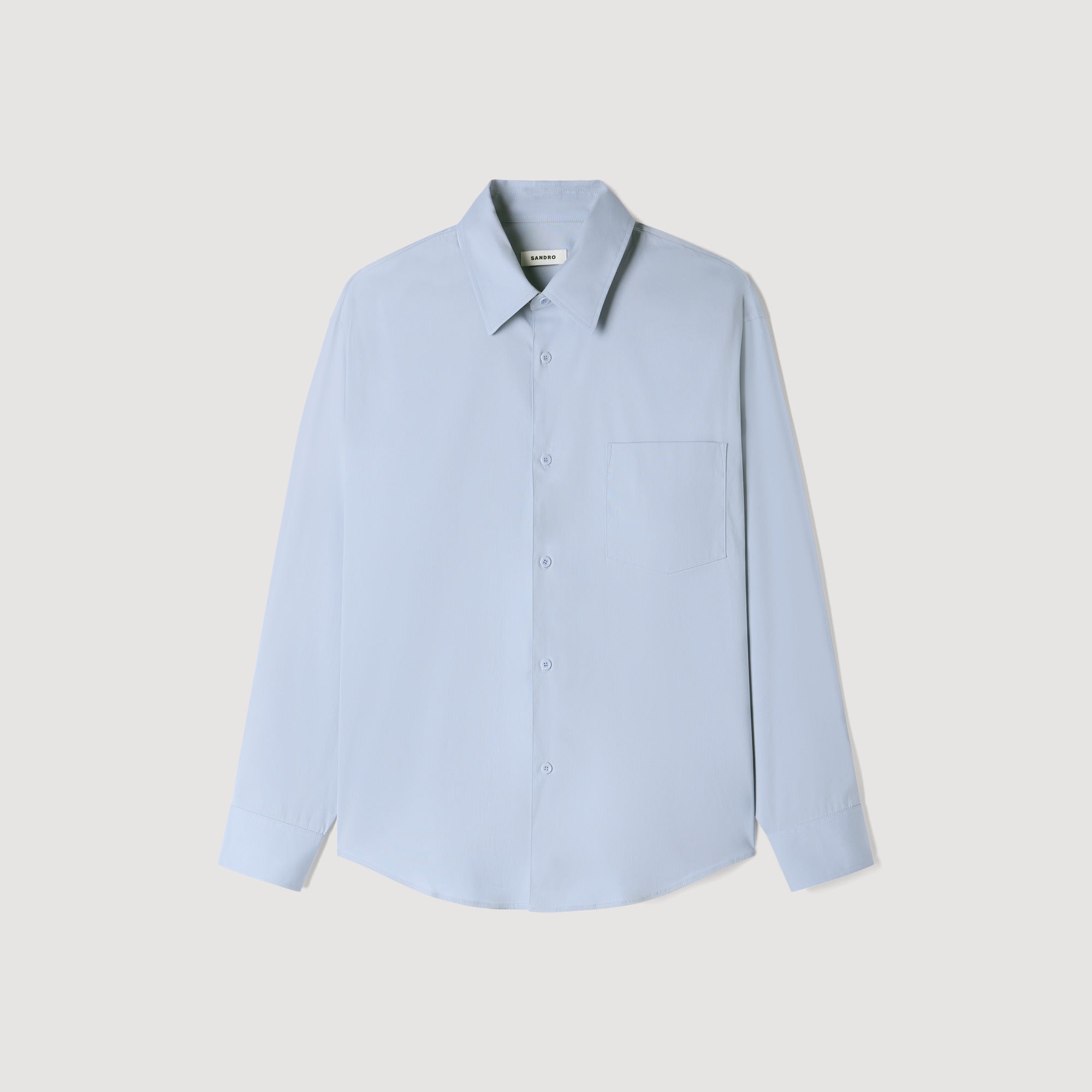 Oversize Plain Shirt Oversized cotton shirt Blue Grey