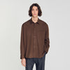 Oversize Plain Shirt Oversized cotton shirt Tobacco Brown