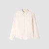 Jacquard Cross Shirt Ml Square Cross loose-fit shirt White