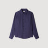Jacquard Cross Shirt Ml Square Cross loose-fit shirt Navy Blue