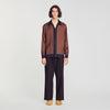 Micro Cross Ml Square Cross motif shirt Tobacco Brown