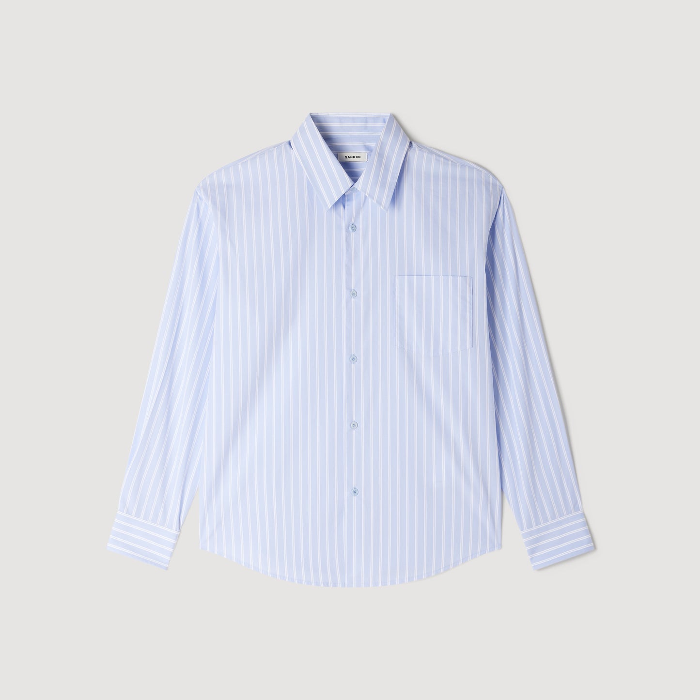 Hamptons Shirt Striped cotton shirt Sky Blue / White