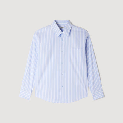 Hamptons Shirt Striped cotton shirt Sky Blue / White