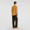 Thread Shirt Shirt with velvet flocking Mustard