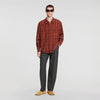 Thread Shirt Shirt with velvet flocking Burnt Orange