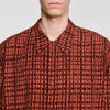 Thread Shirt Shirt with velvet flocking Burnt Orange