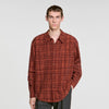 Thread Shirt Shirt with velvet flocking Burnt Orange