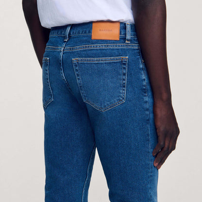 Washed Jeans - Slim Cut Blue Vintage - Denim
