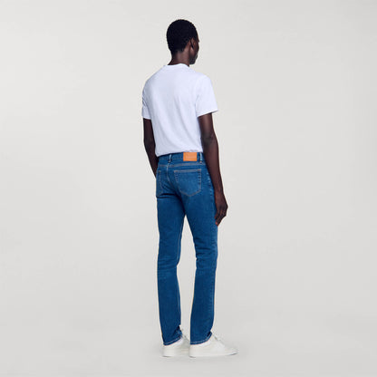 Washed Jeans - Slim Cut Blue Vintage - Denim