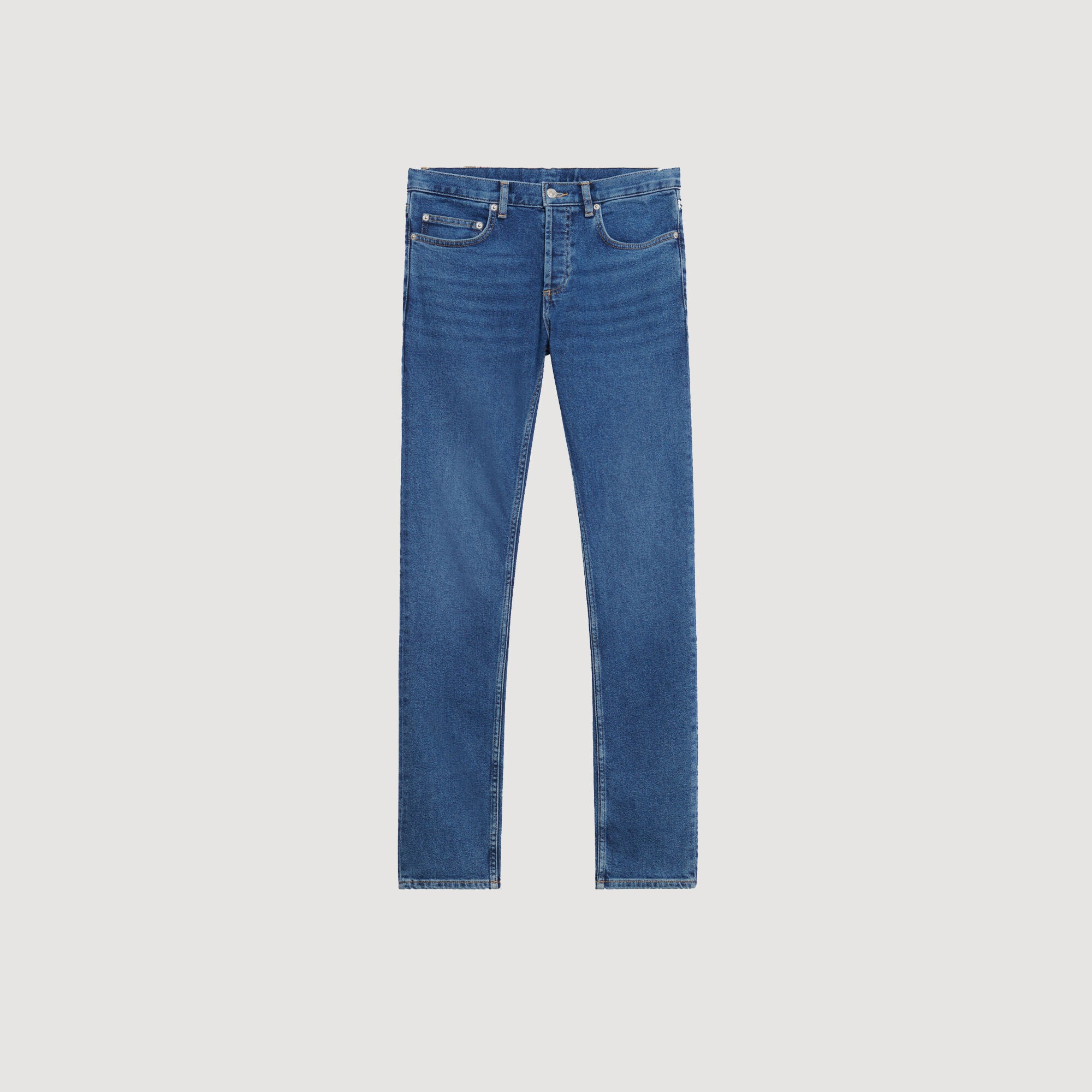 Washed Jeans - Slim Cut Blue Vintage - Denim
