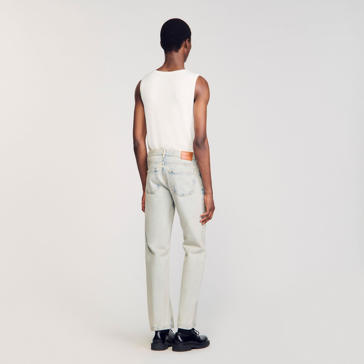 Regular Heavy Bleach Regular faded jeans Blue Vintage - Denim