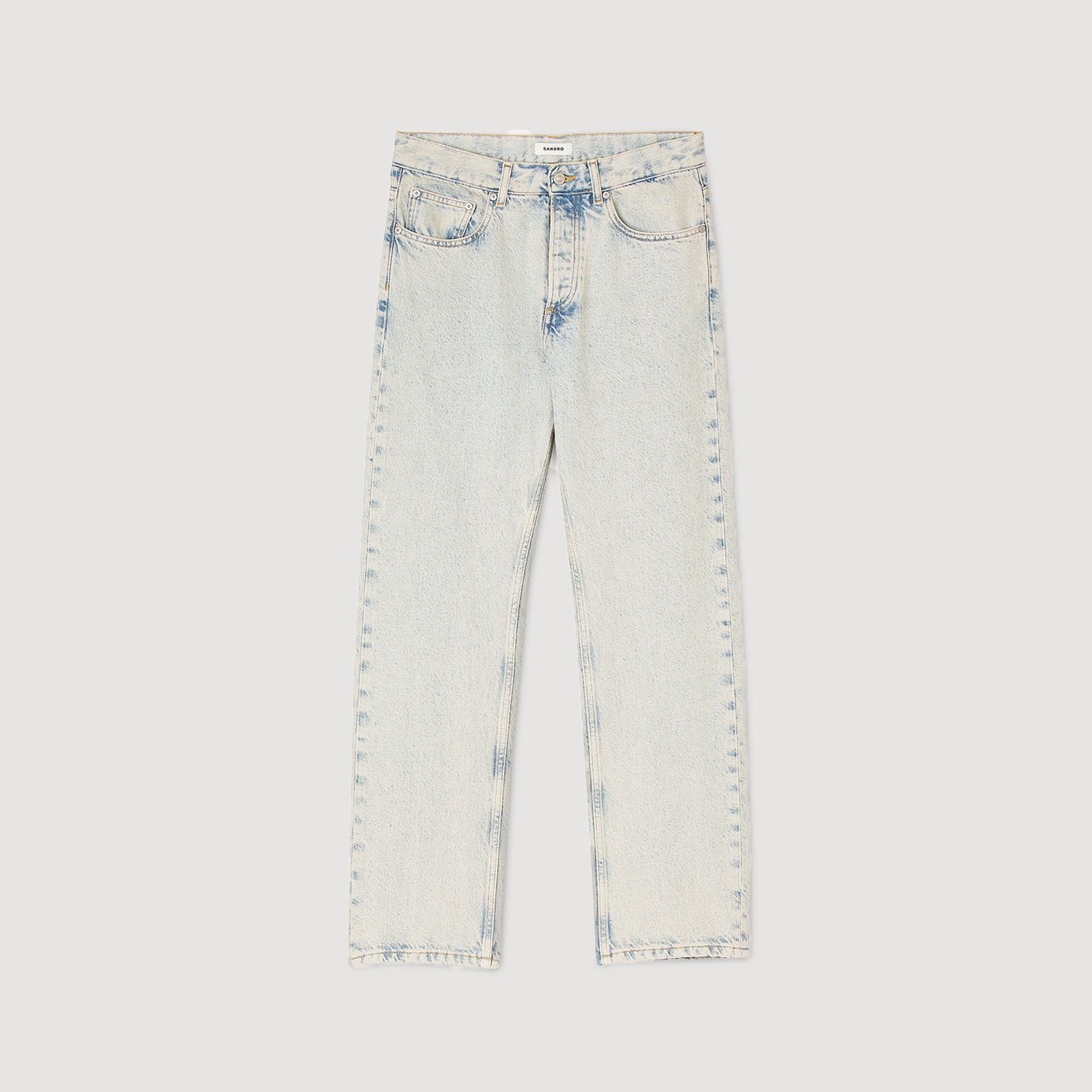 Regular Heavy Bleach Regular faded jeans Blue Vintage - Denim