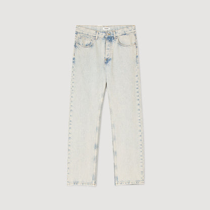 Regular Heavy Bleach Regular faded jeans Blue Vintage - Denim