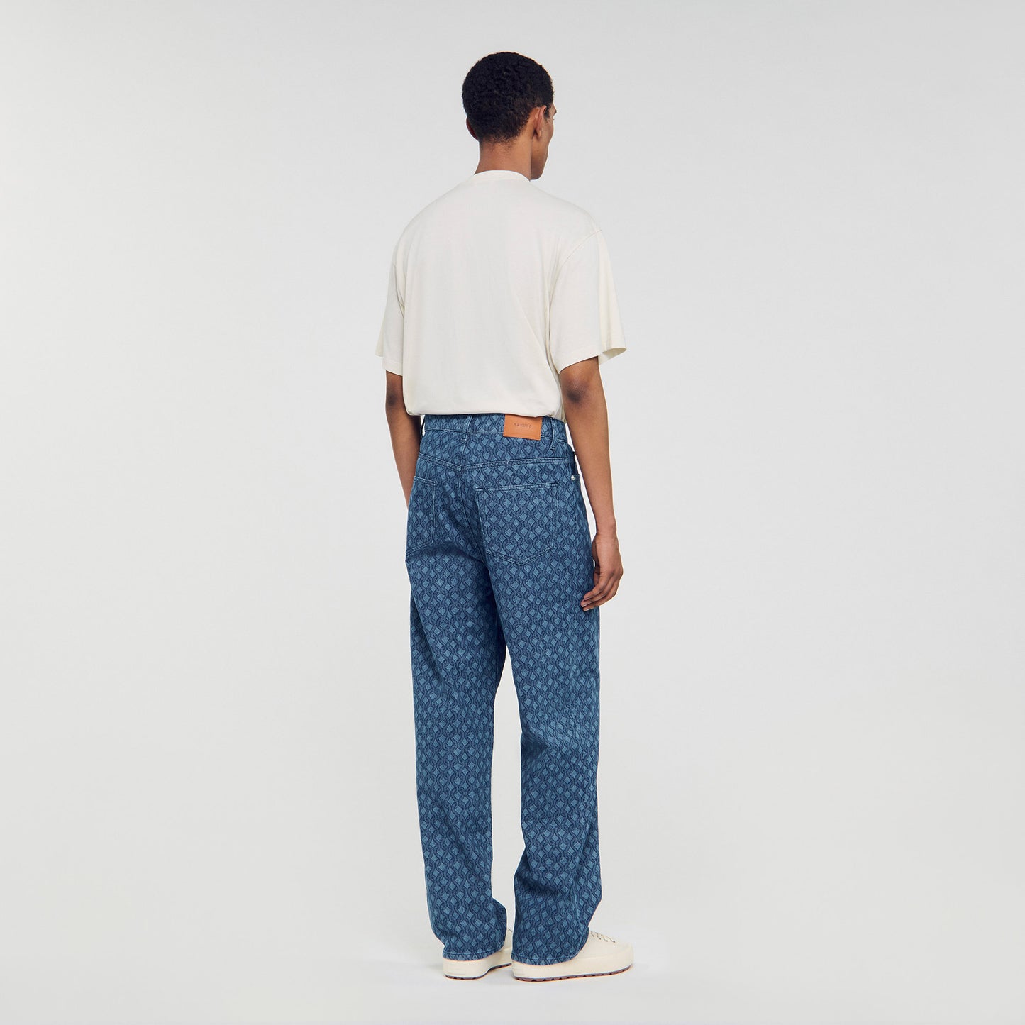 Baggy Rope Jean Rope Pattern Baggy Jeans Raw-Denim