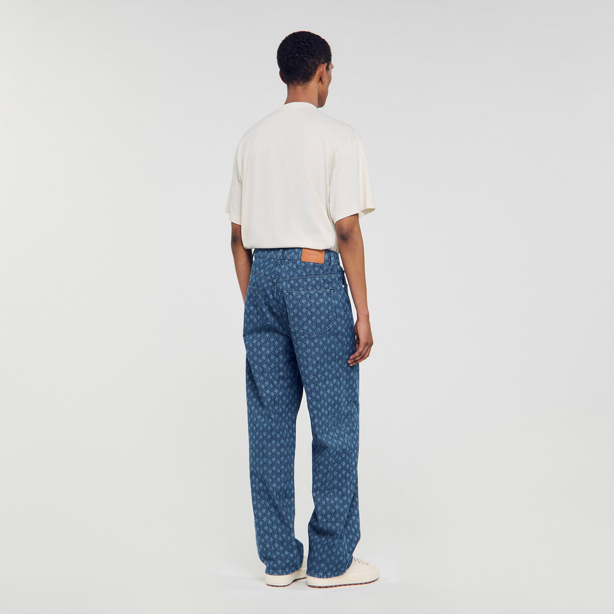 Baggy Rope Jean Rope Pattern Baggy Jeans Raw-Denim