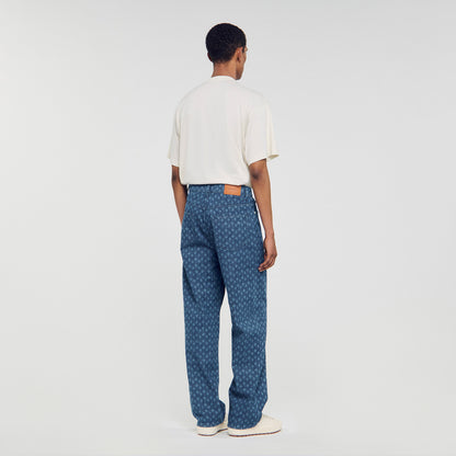 Baggy Rope Jean Rope Pattern Baggy Jeans Raw-Denim